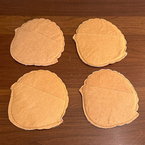 ๐๐HP๐Thanksgiving Hostess Set: 2 Potholders & 8 Fabric Turkey Coasters - Picture 6 of 6